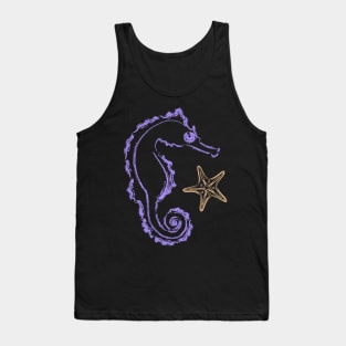 Seahorse and Starfish Tank Top